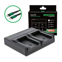 Patona Premium Dual PD Performance incarcator pentru Canon BP-808 incl. USB-C input/output