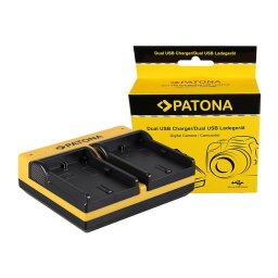 Patona Dual incarcator pentru Canon LP-E6 EOS 5D 60D 60Da 6D 7D EOS70D EOS-70D LP-E6 Mark II incl. Micro-USB cable
