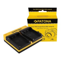 Patona Dual incarcator pentru Casio NP-20 Exilim EXM1 EX-M1 EXM2 EX-M2 EXM20 EX-M20 EXS1 inkl. Micro-USB