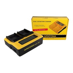 Patona Dual LCD USB incarcator pentru Casio Panasonic CGA-S007E Exilim EXZ150 EX-Z150 EXZ155 EX-Z155