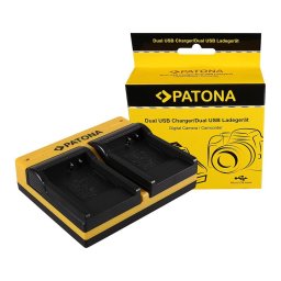 Patona Dual incarcator pentru Casio Panasonic CGA-S007E Exilim EXZ150 EX-Z150 EXZ155 EX-Z155 inkl. Micro