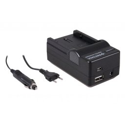 Patona 4in1 incarcator Panasonic Battery BM7 Lumix CGA-S002E +KFZ-Lader/S006