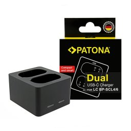 Patona incarcator dual pentru Leica Q3 Q4 BP-SCL4 and BP-SCL6 incl. USB-C cable