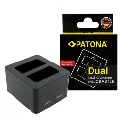 Patona incarcator dual pentru Leica M10 M10P M10R 24003 BP-SCL5 incl. USB-C cable