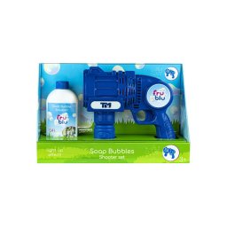 Set baloane de sapun Fru Blu - Shooter set, cu solutie baloane 400 ml, Varsta 3+, Albastru