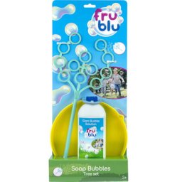 Set baloane de sapun Fru Blu - Tree set, cu solutie baloane 400 ml, Varsta3+, Multicolor
