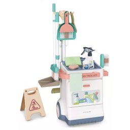 Set de joacă cărucior de curățenie cu aspirator, 20 piese