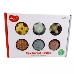 Set de 6 mingi senzoriale pentru dezvoltare