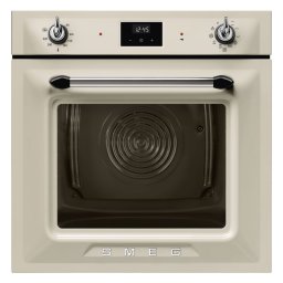 Cuptor incorporabil Smeg SOP6900TP, 3000 W, 68 l, Clasa A, 9 functii si 5 niveluri de gatit, Autocuratare, Timer, 30–280°C, Crem