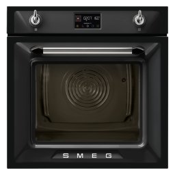 Cuptor incorporabil Smeg SOP6902S2PN, 3000 W, 68 l, Clasa A++, 12 functii si 5 niveluri de gatit, Gatit cu abur combinat, Autocuratare, Timer, 30-280 °C, Negru