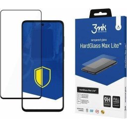 Folie de protecție Moto G42 3mk HardGlass Max Lite, Ramă neagră Motorola STICLĂ