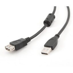 CABLU USB SPACER prelungitor, USB 2.0 (T) la USB 2.0 (M), 3m, black "SPC-USB-AMAF-10" (timbru verde 0.18 lei)