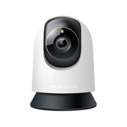 Camera supraveghere IP WiFi interior MERCUSYS MC210, 3MP 2K, rotire 360, night vision IR 12m, detectare miscare si persoane, audio bidirectional, microSD 512GB, ONVIF, Alexa, Google Assistant