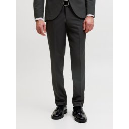 Jack & Jones Pantaloni costum barbati, JPRFRANCO, cu croiala Super Slim fit, Negru (SELECTATI MARIMEA: 48)
