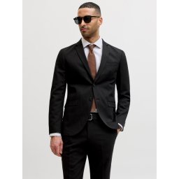 Jack & Jones Sacou barbati, JPRFRANCO, cu croiala Super Slim fit, Negru (SELECTATI MARIMEA: 54)