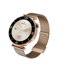 GARETT Femeie SmartWatch reticulară oţel curea roz auriu