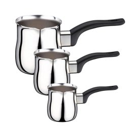 Set de ibricuri HausRoland GS-01155-3PC, 3 bucăți, 0,200/0,400/0,600 l, oțel inoxidabil