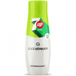 Sirop concentrat SodaStream 7 Up Diet, 440 ml, până la 9 l, fără alergeni și OMG, alb/verde