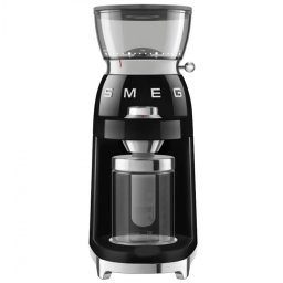 Rasnita de cafea Smeg CGF03BLEU, 150 W, 240 g, Sistem de rotire si blocare, Functie manuala, Negru