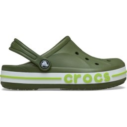 Saboti Crocs Bayaband Clog Kids Verde - Army Green/Lime Punch