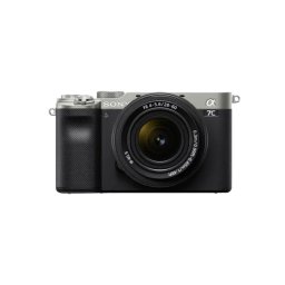 Aparat foto DSLR Sony Alpha 7C 24.2MP, Full-Frame, 4K + Obiectiv SEL 28-60 Silver
