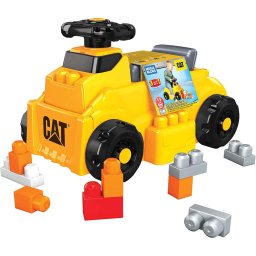 Mega Bloks Mega Bloks CAT Build N Play Ride On Ride On (Yellow/Black)