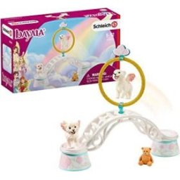 Schleich training for winged baby lions, play figure