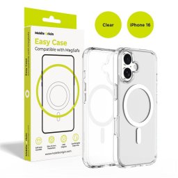 Husa Mobile Origin Hybrid MagSafe pentru iPhone 16, transparenta, protectie premium