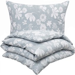 Lenjerie pat 4Home Gentle Green bumbac creponat, 140 x 200 cm, 70 x 90 cm