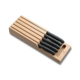 Victorinox - Set de cuțite de bucătărie cu organizator 6 buc. fag/bej