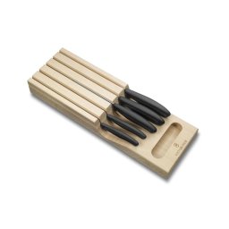 Victorinox - Set de cuțite de bucătărie cu organizator SWISS CLASSIC 6 piese fag/bej