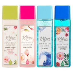 Set 4 x Parfum de Rufe Kifra, Fresh Caps, Ocean, Spring, Magnolia, 80 Spalari, 200 ml