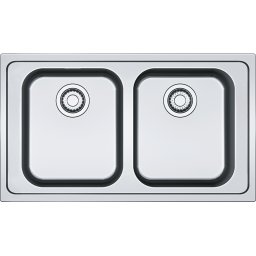 101.0356.664 Chiuveta bucatarie Franke Smart SRX 620-86 slim, cu 2 cuve, 860x500mm, inox lucios