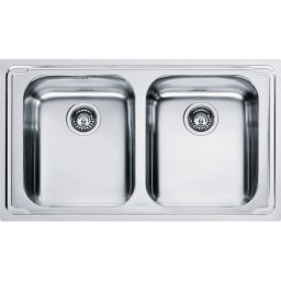 101.0021.626 Chiuveta bucatarie Franke Logica Line LLX 620-L cu 2 cuve, 860x500mm, inox lucios