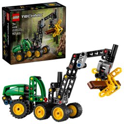 LEGO Technic Utilaj de taiat si stivuit copaci John Deere 1470H, 117 piese
