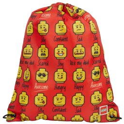 Sac sport LEGO Minifigurine Roşu