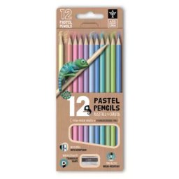 Ars Una: Creion colorat pastel în formă de triunghi cu ascuțitoare