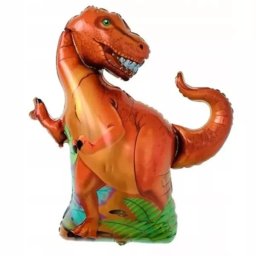 Balon folie Dinozaur T-Rex, portocaliu – 66 x 59 cm