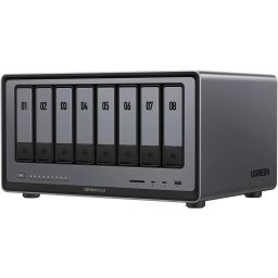 NAS UGREEN DXP8800 Plus 35127B, Intel i5 1235u 10-Core, 8-Bay, 128G SSD, 8GB DDR5, Gray