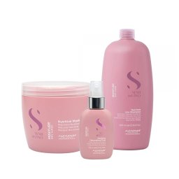 Set Alfaparf Semi di Lino Moisture – Masca nutritiva 500 ml + Sampon nutritiv 1000 ml + Fluid de hidratare 125 ml