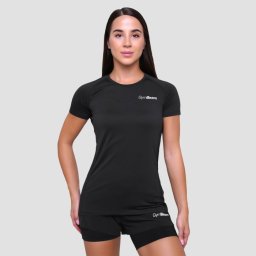 GymBeam Tricou de alergare pentru femei Pulse Black L
