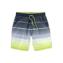 BENCH Pantaloni scurți apă galben citron / gri metalic / verde kiwi / alb