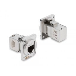 Modul D-type RJ45 Cat.6A M-M unghi 90 grade, Delock 91176