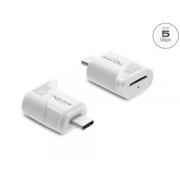 Mini cititor de carduri USB type C pentru Micro SD, Delock 91427