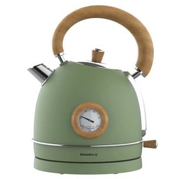 Ceainic electric Klausberg KB 9008, 2200 W, 1,8 l, Baza rotativa la 360°, Indicator de nivel al apei, Termometru, Verde