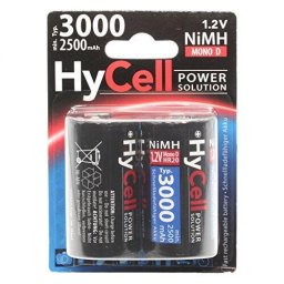 HyCell Battery Mono D Type 3000 mAh 1.2V 2er - nickel