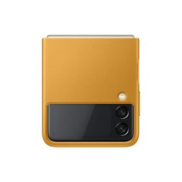 Husa Samsung Galaxy Z Flip F111 Leather Cover Mustard EF-VF711LYEGWW