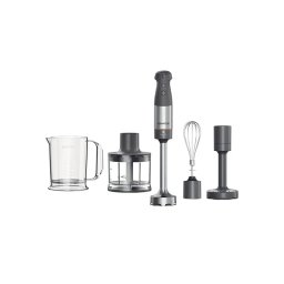 Triblade XL+ HBM60.307GY, 0W22111073, 1000 W, pahar gradat 0.7l, tocator 0.5l, accesoriu piure, tel, viteza variabila, gri/argintiu