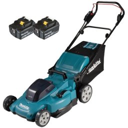 DLM538CT2 - Masina de tuns iarba cu 2 acumulatori, Li-Ion, 18 V, 5 Ah, 53 cm, 70 l