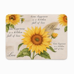 Covoras printat 40x60 Sunflower